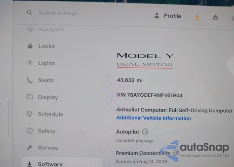 2022 Tesla Model Y Performance Dual Motor All-Wheel Drive from USA, damaged, VIN 7SAYGDEF4NF461944